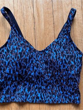 lululemon athletica women’s Blue Camo One-Piece align blue leopard tank
